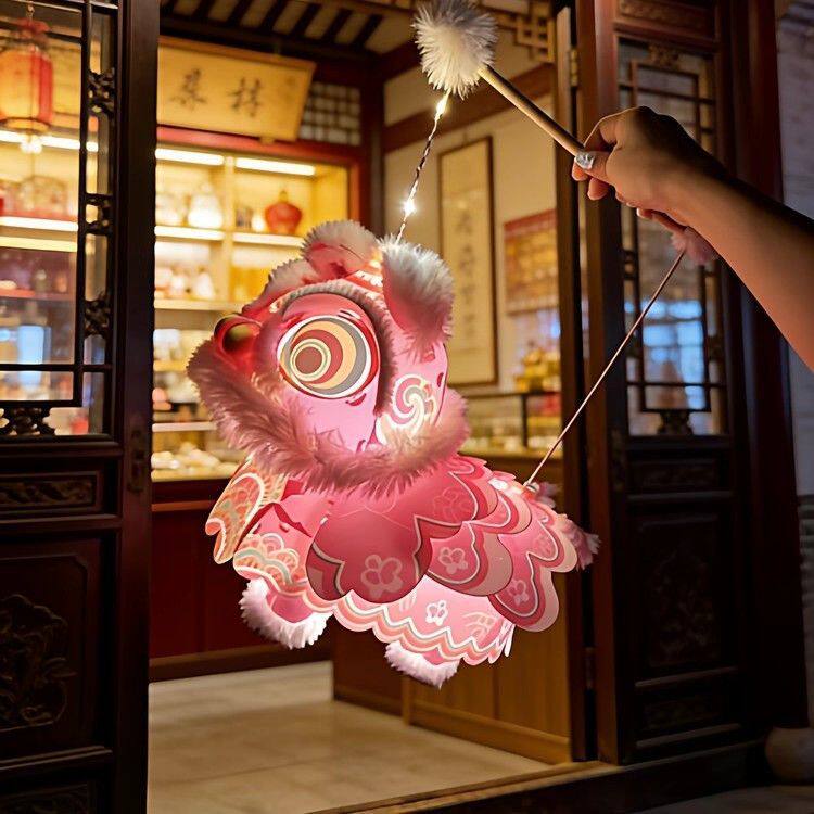 3套】非遗舞龙醒狮灯笼DIY材料包图片