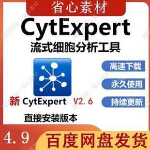 CytExpert软件 新版V2.6 流式细胞数据分析软件 中/英文 支持win