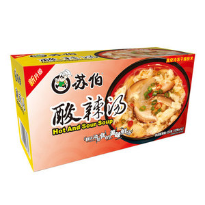 苏伯速食汤酸辣汤胡辣汤盒装12克X10块/盒包邮