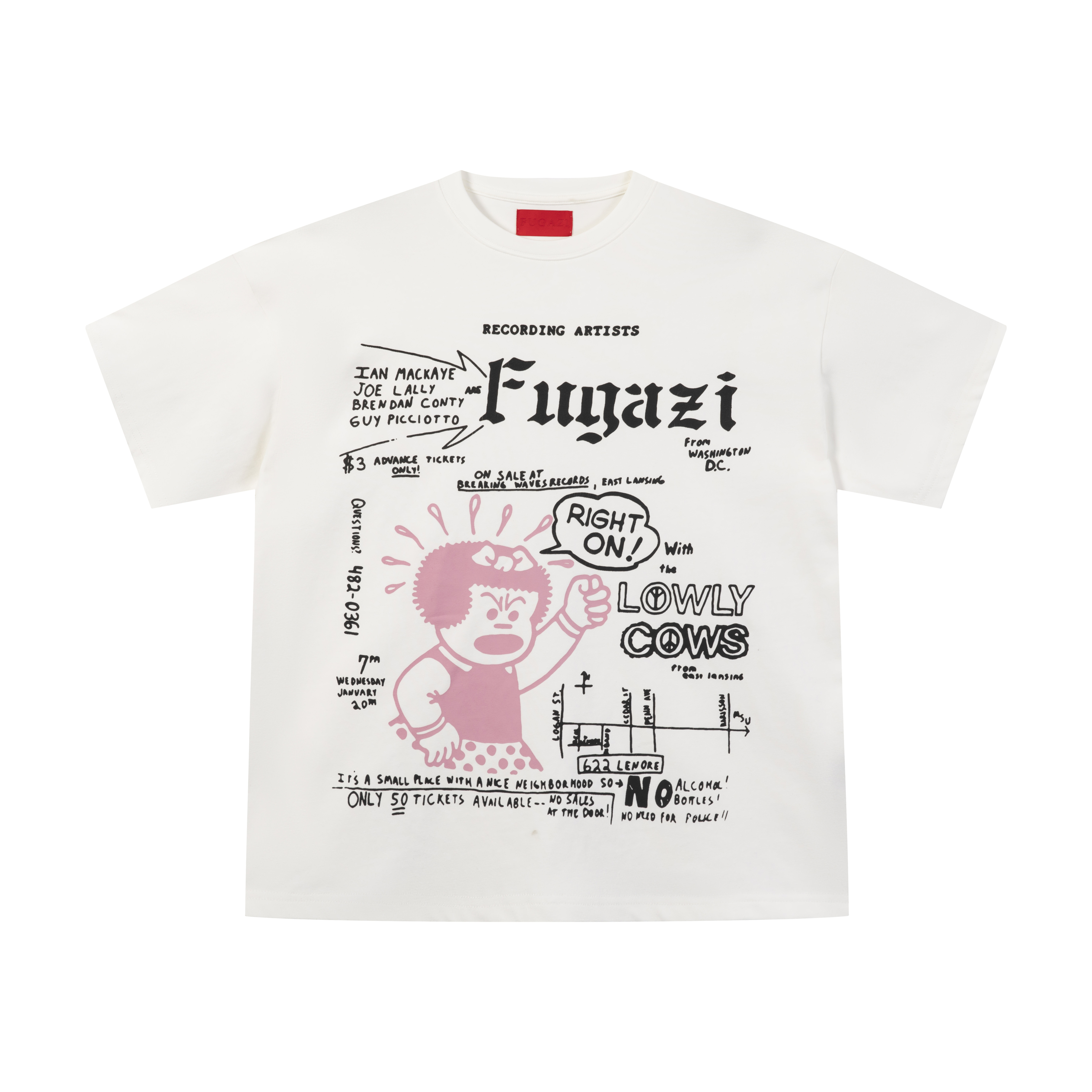 FUGAZI美式街头复古短袖T恤