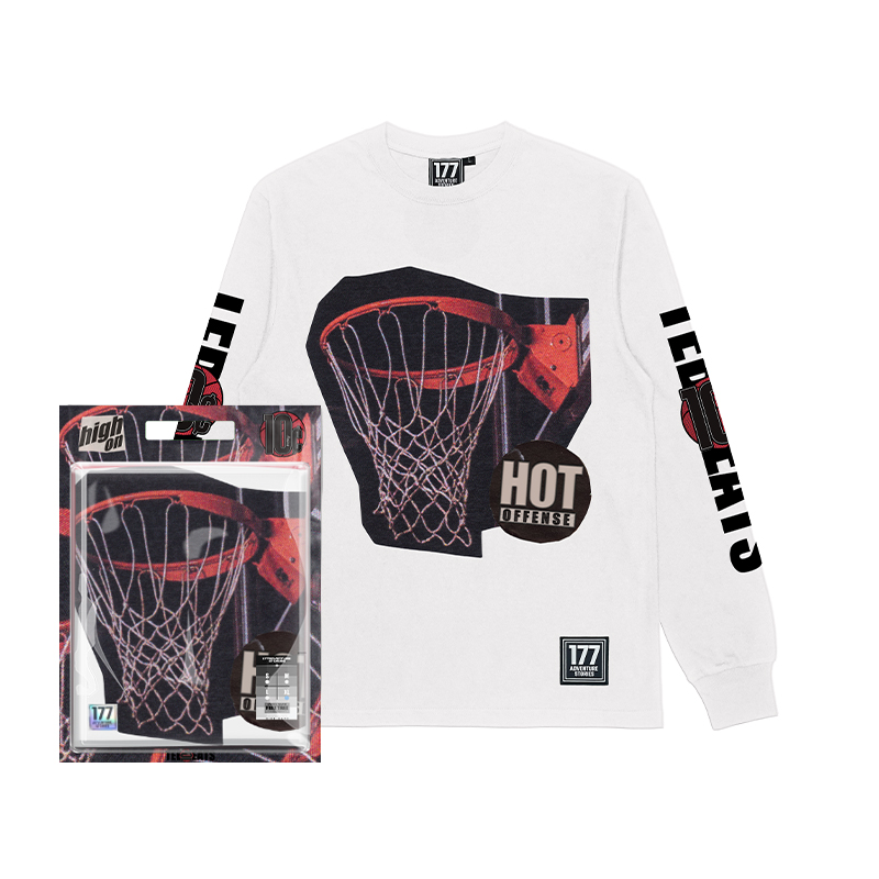 篮球主题助攻十美分长袖