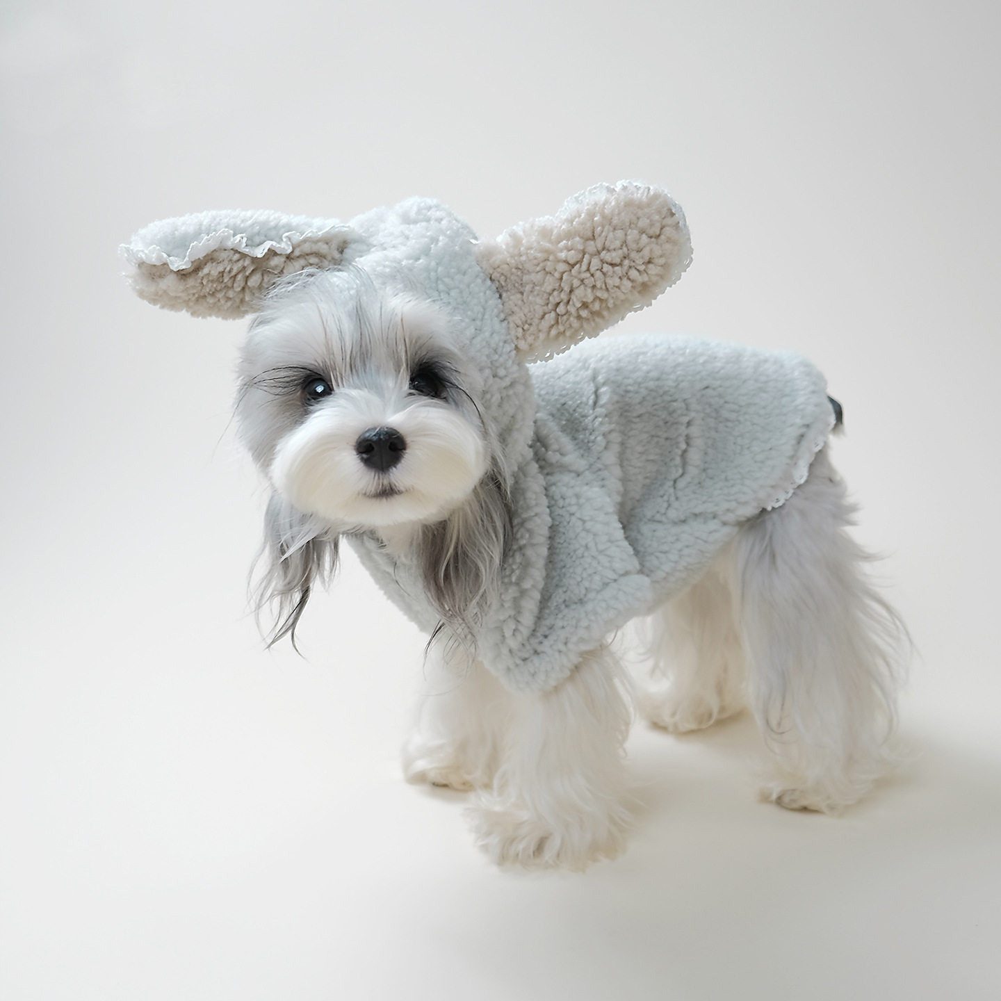 Rudywear宠物服装秋冬保暖毛毛外套雪纳瑞比熊小型犬狗狗加厚衣服