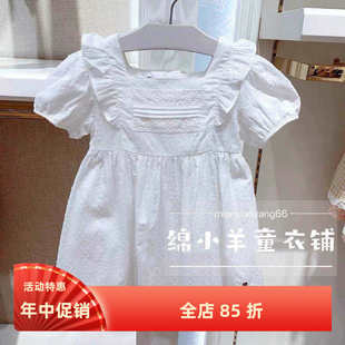 2025夏季新款小熊童装女宝甜美网纱蝴蝶结礼服连衣裙