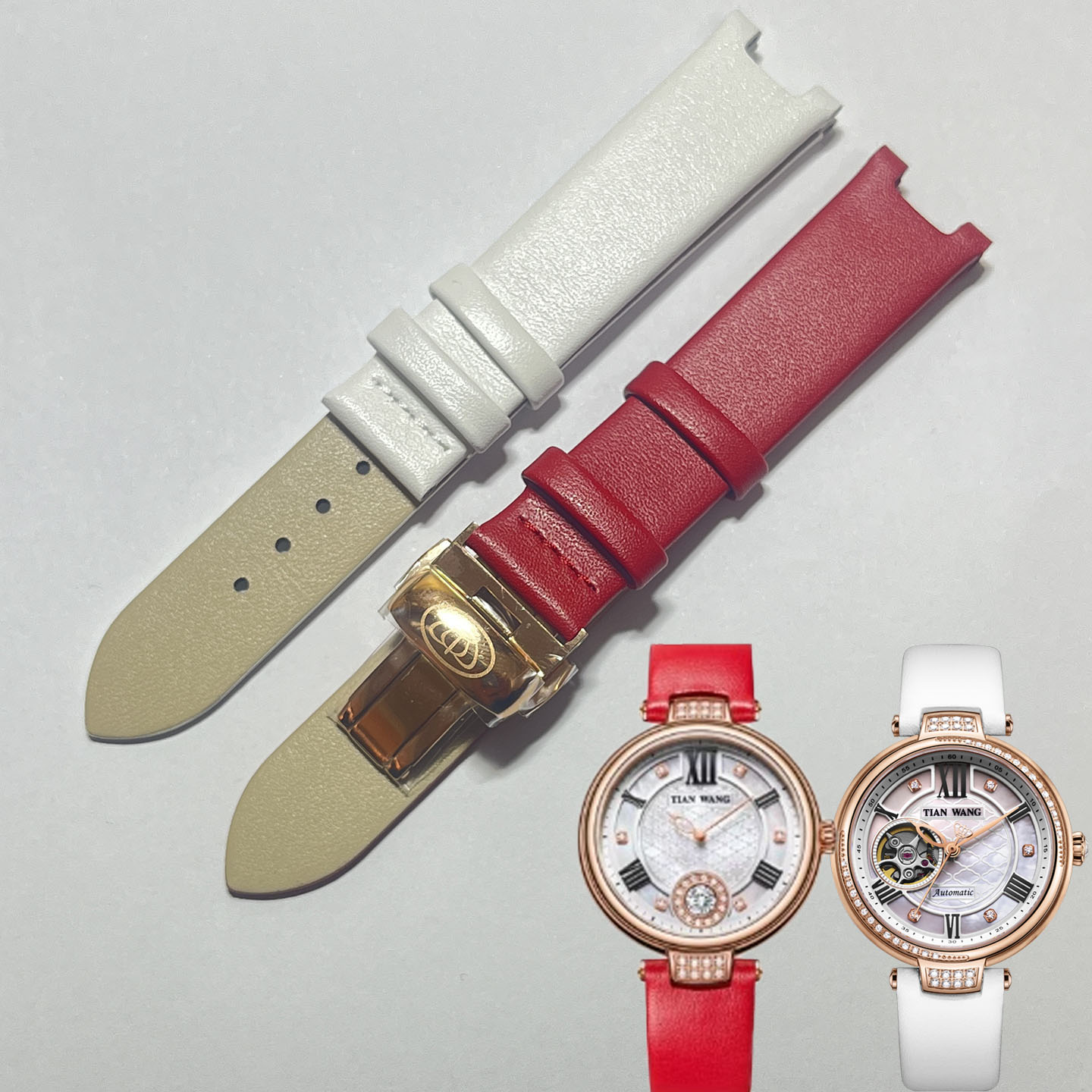 天王手表LS5871真皮表带