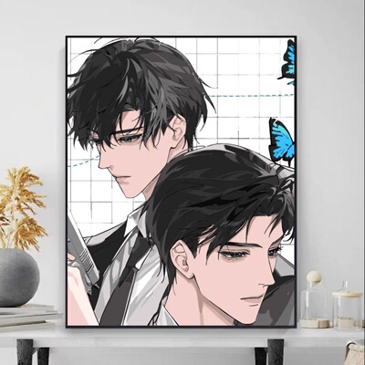 奇洛李维斯回信数字油画diy原耽双男主手工填色心理减压手绘油画