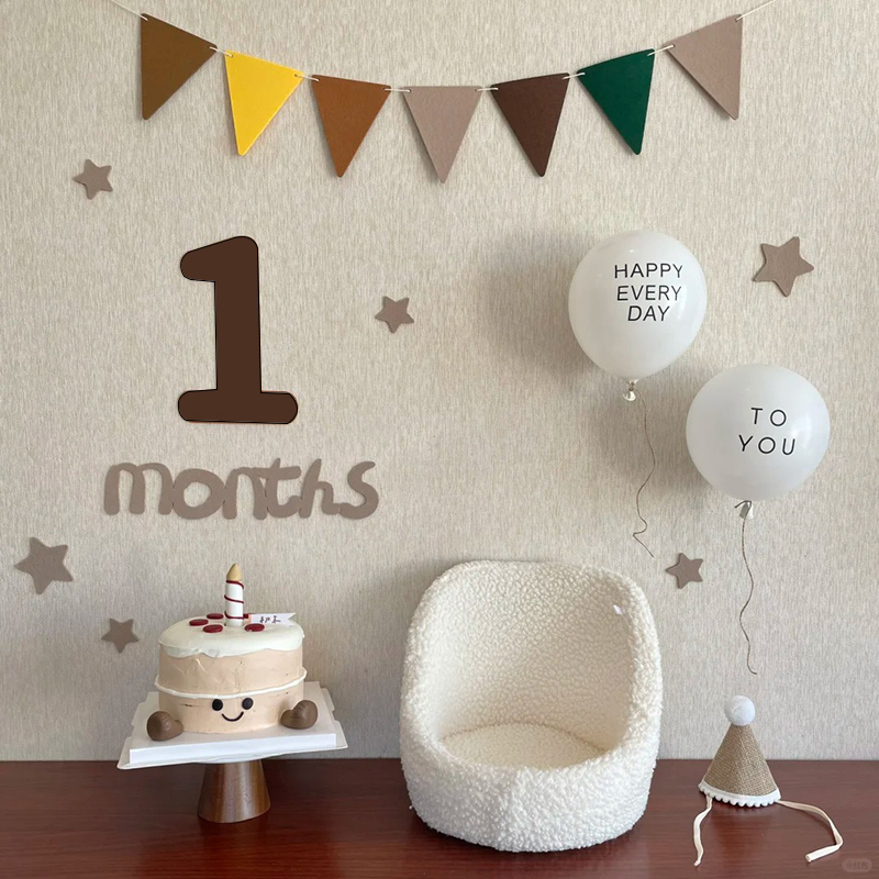 小红书同款满月百天布置