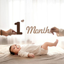 满月30天拍照道具布置新生儿百天场景装 感 饰气球宝宝仪式