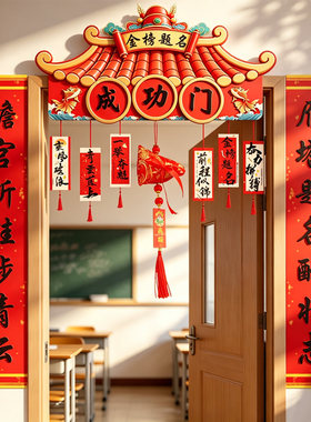 初三高三开学搬楼升楼门头kt板