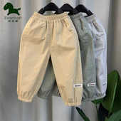 防蚊裤 男宝束脚裤 2024夏季 中小童洋气休闲长裤 新款 爱西娜男童夏款