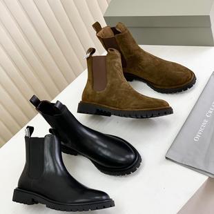 复古切尔西短靴真皮女靴 Creative时尚 24新款 意大利小众Officine