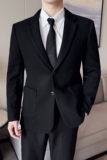 高定羊毛西服时尚休闲西装外套男士韩版修身西装DX73-P168，男装西服套装，星座1606-1