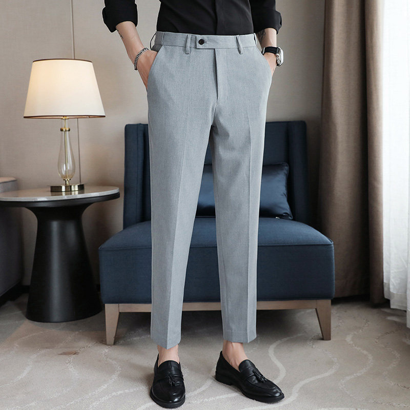 商务休闲修身时尚百搭伸缩腰男士九分西裤XK003-P68有做长裤,男装西裤,星座1606-1