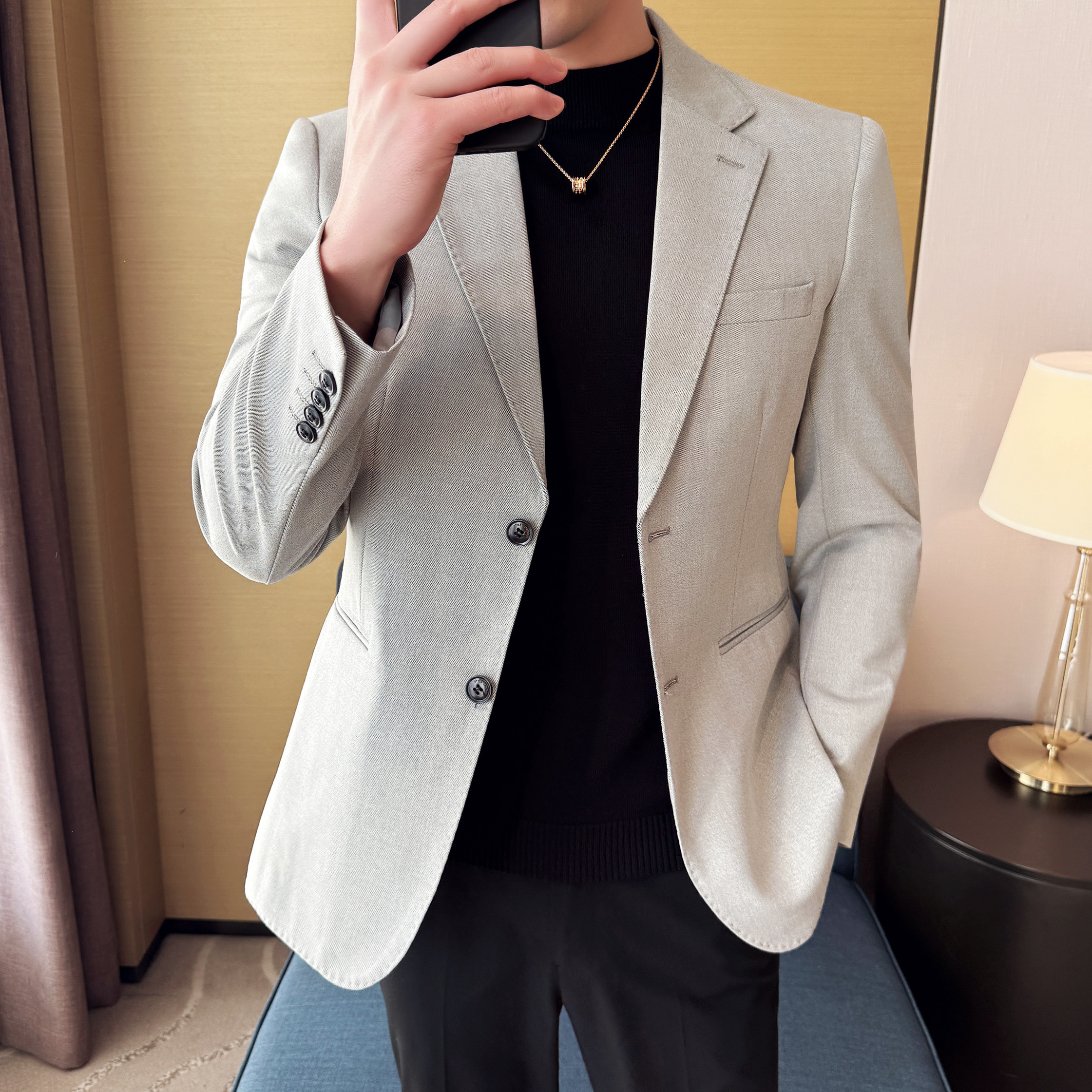 银丝混纺时尚休闲西装外套男士韩版修身西服DX59-P155,男装西服套装,星座1606-1