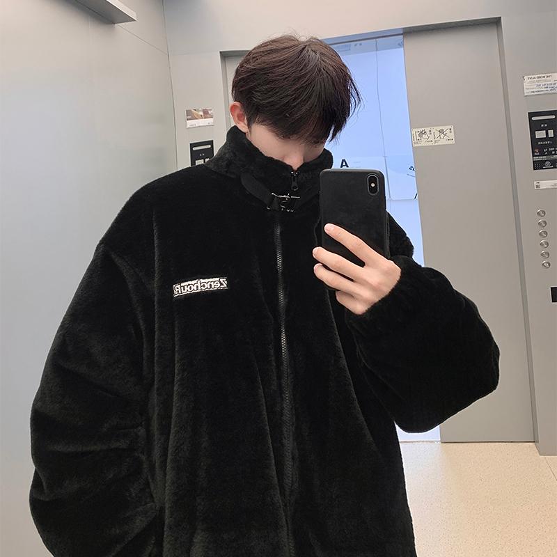 羊羔绒外套加厚冬季高街棉服棉衣
