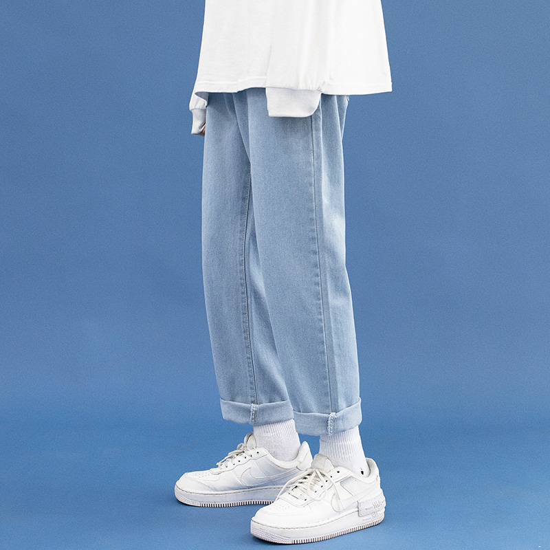 牛仔裤男款春秋宽松直筒
