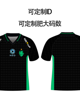 Team Falcons队服短袖Niko同款m0NESY猎鹰战队csgo周边T恤衣服