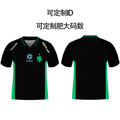 Team Falcons队服短袖Niko同款m0NESY猎鹰战队csgo周边T恤衣服