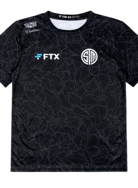 2021年TSM Pro电子竞技黑色队服俱乐部吃鸡战队服可订制ID短袖