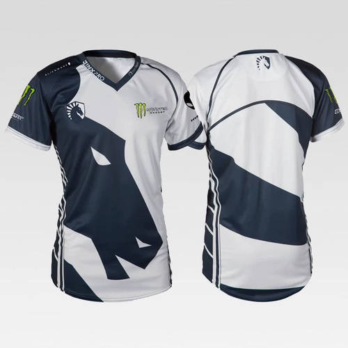 Team Liquid 战队电竞夏液体队服 DOTA2 马头短袖T恤男 lol csgo