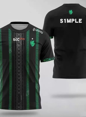 falcons队服csgo比赛衣服major战队服短袖t恤S1MPLE同款可订制ID