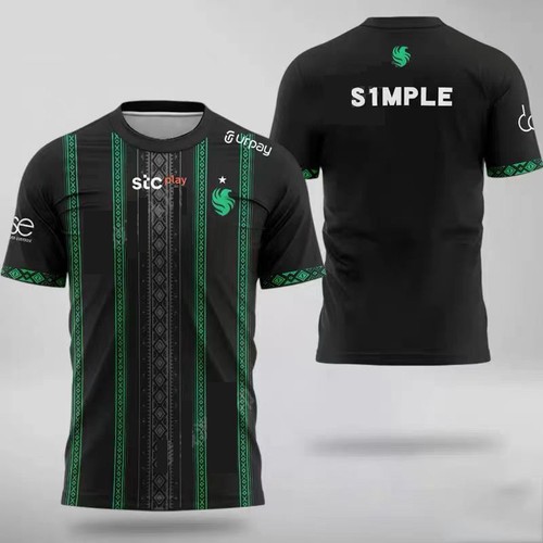 falcons队服csgo比赛衣服major战队服短袖t恤S1MPLE同款可订制ID