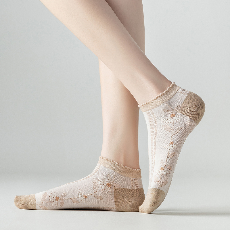 甜美可爱女生透气卡丝春夏薄款