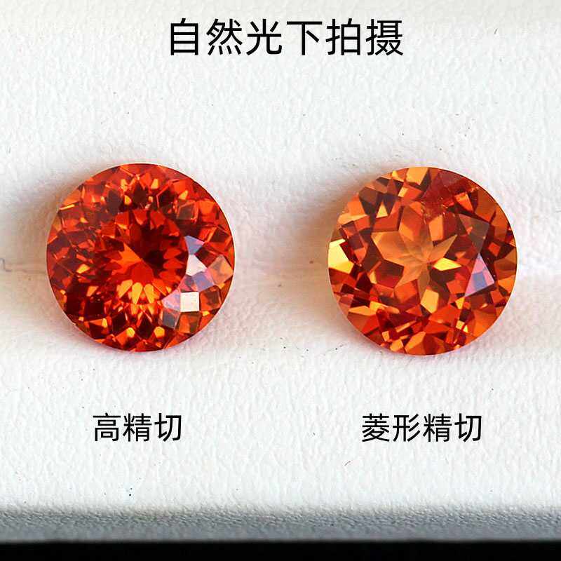 高精切圆形橙色蓝宝石裸石培育彩宝首饰戒指项链耳饰品镶嵌芬达石,珠宝/钻石/翡翠,合成（处理）红蓝宝石手饰,淘宝优惠券,粉丝福利购,淘宝优惠卷