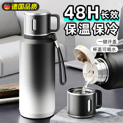 316不锈钢保温杯男大容量2025新款冬季焖泡茶杯高档便携水杯正品