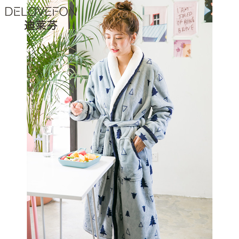 睡袍女秋冬珊瑚绒加厚加绒女士浴袍法兰绒冬季长款睡衣女保暖晨袍,女士内衣/男士内衣/家居服,睡袍/浴袍,淘宝优惠券,粉丝福利购,淘宝优惠卷