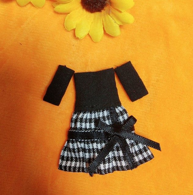 12分寿屋机娘figma青龙紧身抹胸中袖短袖针织连衣短裙子娃衣衣服