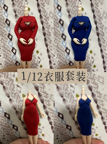 新款1/12艾琳机娘figma高达兵人手办模型包臀针织紧身吊带两件套