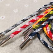 装 卫衣连帽抽绳运动裤 腰绳休闲服装 饰绳5MM粗间色涤纶绳配金属头