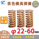 模具弹簧茶色弹簧扁弹簧压缩弹簧五金配件极重负荷矩形外径22