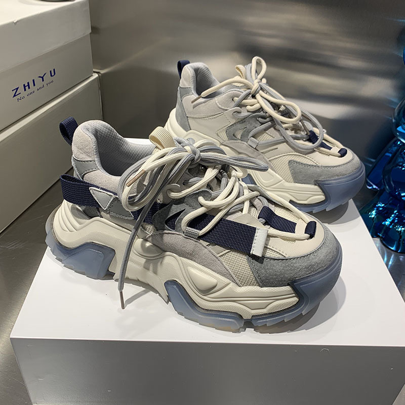 欧洲站男鞋春秋季2024新款运动蓝色潮鞋增高透气休闲老爹鞋ins潮,流行男鞋,时尚休闲鞋,淘宝优惠券,粉丝福利购,淘宝优惠卷