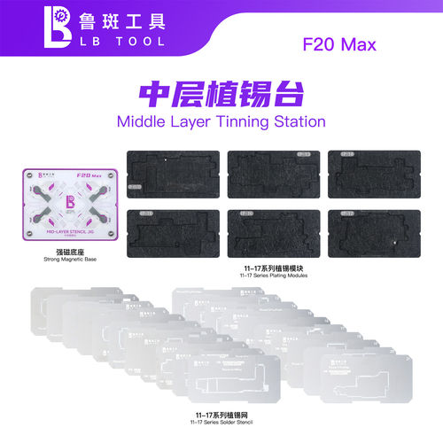 鲁斑F20Max中层植锡台11-17系列