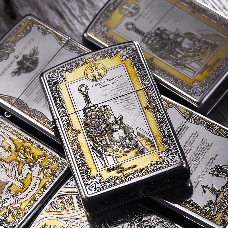 zippo打火机正品骑士宣言送礼