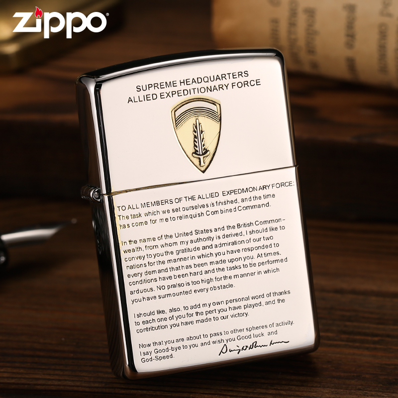 zippo打火机正品 离职宣言雕刻外壳芝宝官方防风煤油送男朋友礼