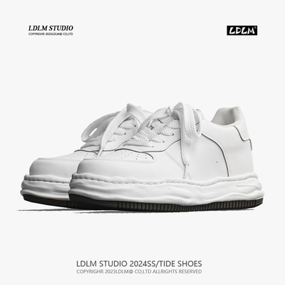 7CM隐形增高厚底休闲溶解板鞋男