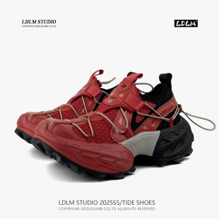 潮流厚底增高红色休闲鞋 18XL巴黎老爹鞋 时尚 爆款 潮 子男女2025新款