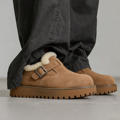 加绒保暖勃肯棉鞋东北雪地靴男女