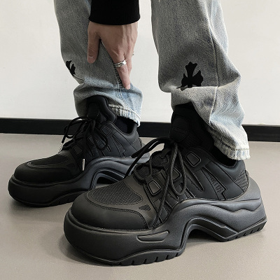 高街暗黑弓形复古老爹鞋男休闲鞋