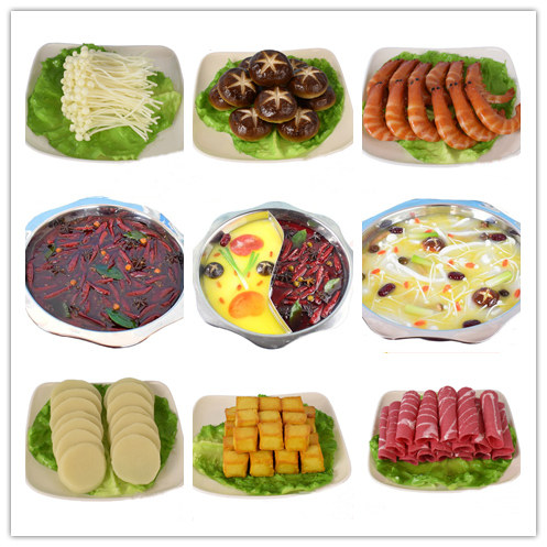 仿真火锅模型麻辣锅包邮食品假菜