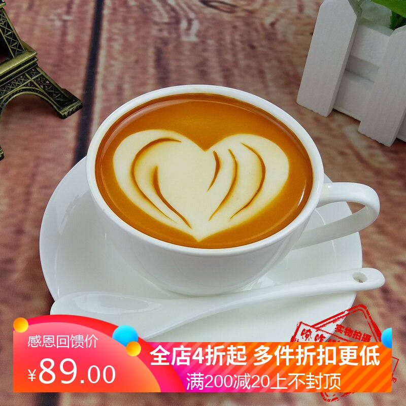 新品饮料果汁食品模型仿真拉花咖啡花式图案磨具假样西餐展示菜模