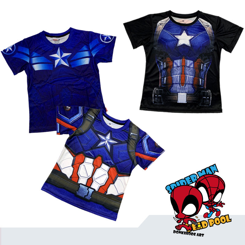 2020新款中大童美国夏装儿童队长蜘蛛侠夏短袖超人套装男童装钢铁|ruв категории Детская одежда, футболка - от Buy2taobao.com для оказания профессиональной услуги покупки агента Taobao
