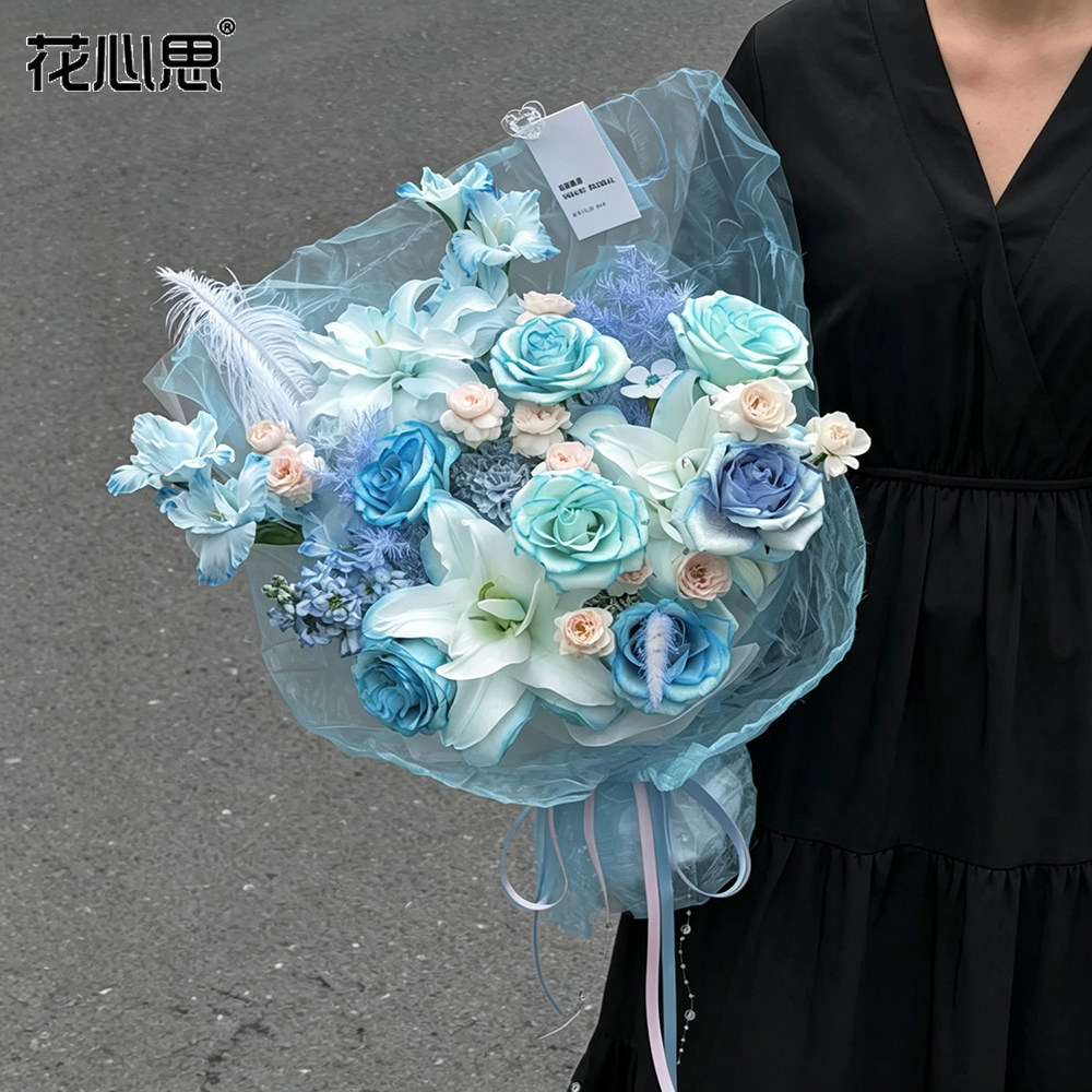 花心思琉璃纱欧根纱褶皱纱