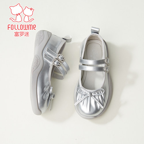 富罗迷女童鞋子儿童皮鞋2025秋季新款演出洋气小女孩软底公主单鞋