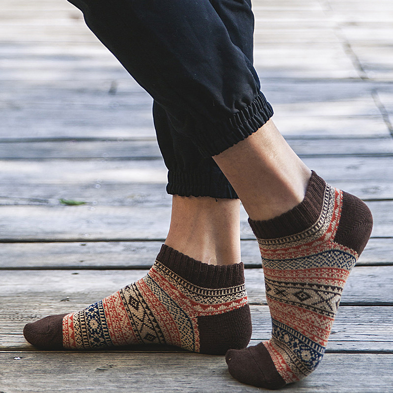 袜子男短袜春夏季薄款纯棉ins潮民族风吸汗防臭日系复古夏天船袜,女士内衣/男士内衣/家居服,短袜,淘宝优惠券,粉丝福利购,淘宝优惠卷