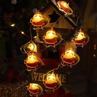 圣诞节灯串场景布置彩灯雪人氛围装 饰挂件圣诞树串灯橱窗平安夜