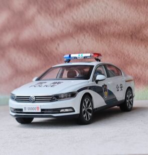 1 18原厂 一汽大众新款迈腾警车汽车模型迈腾B8L 合金收藏摆件