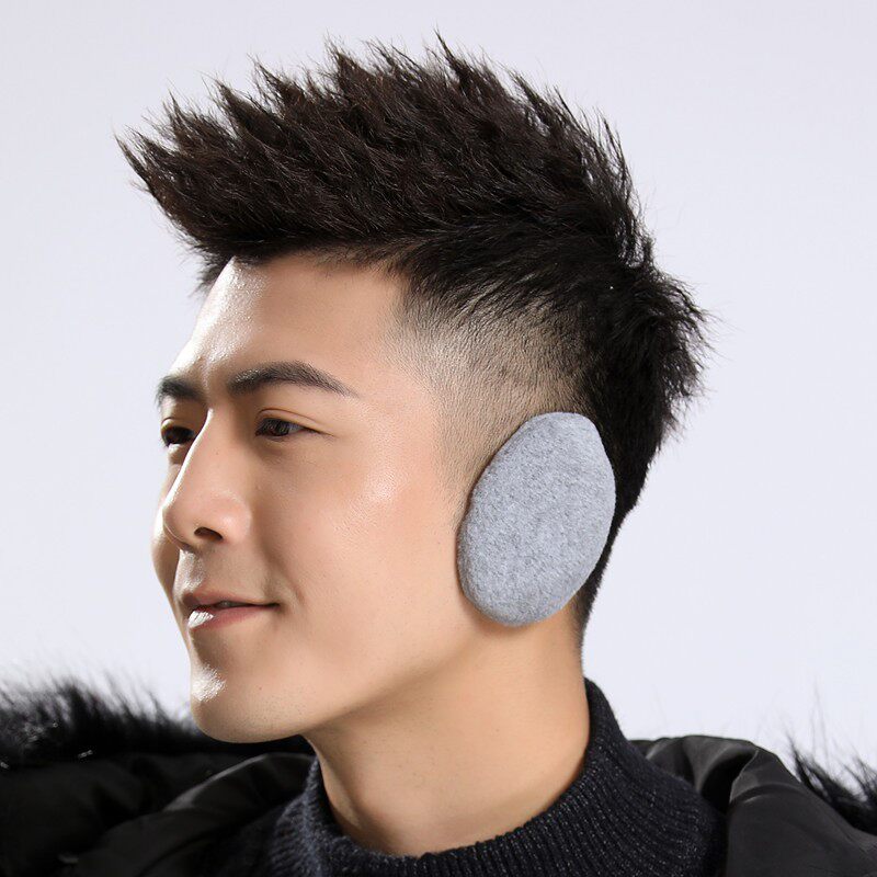 无间耳套男女冬季保暖纯色分体耳包防风冻护耳朵耳捂子耳罩简约风